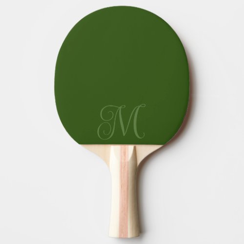 Custom Monogrammed Ping Pong Paddle With Initial
