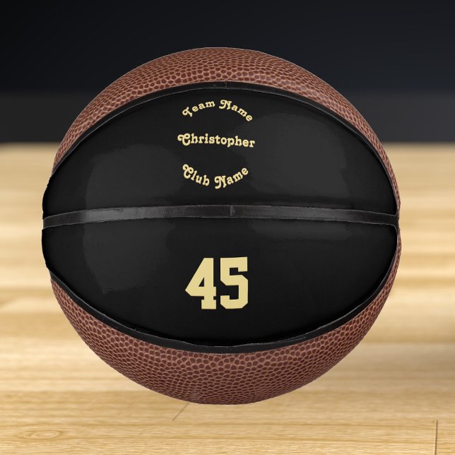 Custom Monogrammed Player Team Club Name Number Mini Basketball (Custom Monogrammed Player Team Club Name Number Mini Basketball)
