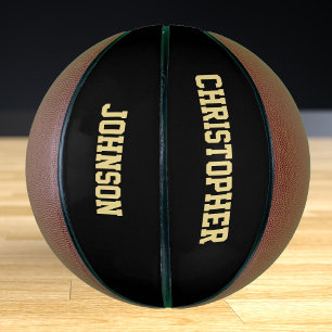 Custom Monogrammed Player Team Club School Name Basketball