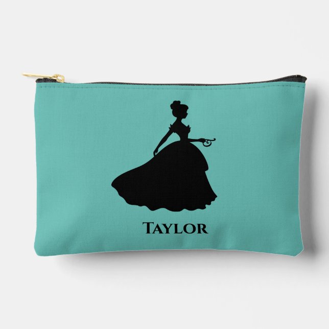 Custom Monogrammed Princess Accessory Pouch (Front)