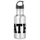 Custom monogrammed stainless steel water bottle