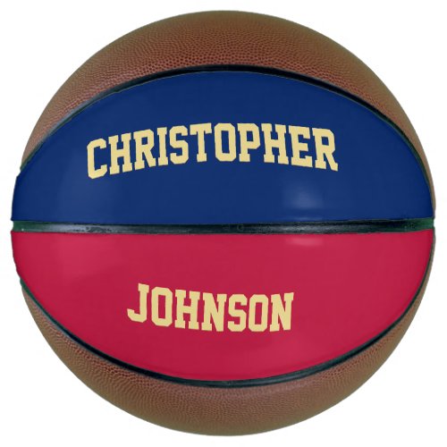Custom Monogrammed Team Club School Player Name Basketball