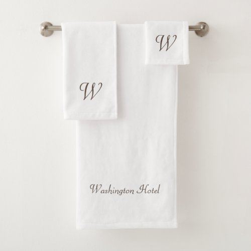 Custom Monogrammed Towels 