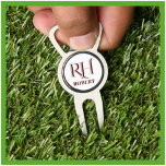 Custom Monogramn Name Ball  Divot Tool<br><div class="desc">UNIQUE LAYERING OF THE MONOGRAM -- which gives it the feeling of depth, simple and sophisticated. Perfect as father's day gifts for dad, gifts for grandfather, husband, best man, groomsmen and more. Or, you might just enjoy for yourself! And, yes, there is a matching golf head cover. If you have...</div>