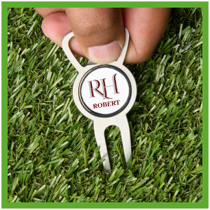 Custom Monogramn Name Ball  Divot Tool
