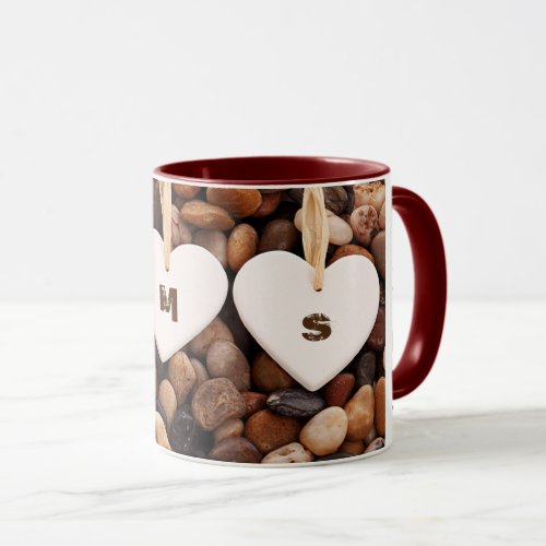 Custom Monograms Valentines Day Gift Mug