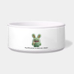 “Custom Monster Feed Bowl” Bowl<br><div class="desc">“Personalized green monster feed bowl—cute,  durable,  and food-safe stainless steel. Non-slip base keeps it steady during mealtime. Easy to clean and perfect for pets who need style and function in their dish.</div>