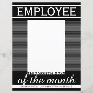 Custom month photo insert employee of the month