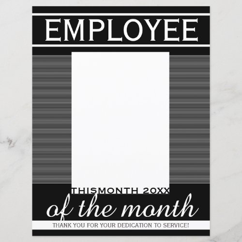 Custom month photo insert employee of the month