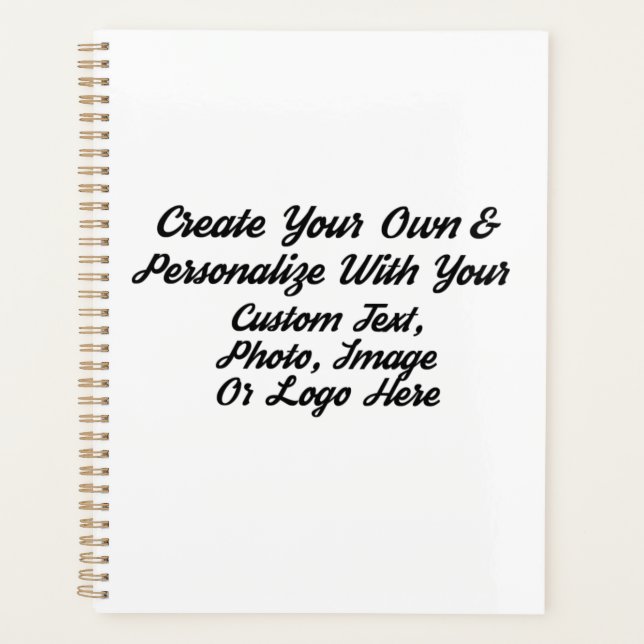 Custom Monthly Planner - Personalized 8x11 Spiral (Front)