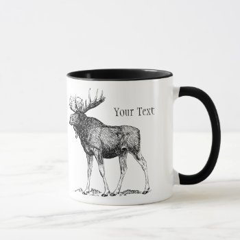 Custom Moose Mug by MaggieMart at Zazzle
