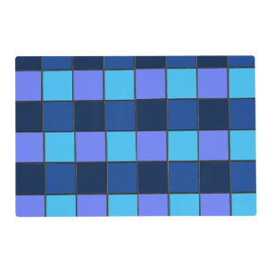 Custom  Mosaic Tile & Pixel Grid Pattern Placemat
