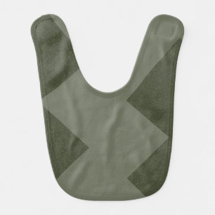 Custom Moss Green Baby Bib