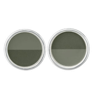 Custom Moss Green Cufflinks – Split Style