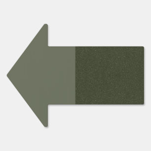 Custom Moss Green Directional Arrow Yard Sign