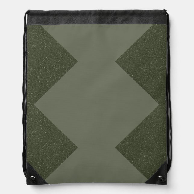 Custom Moss Green Drawstring Bag (Front)