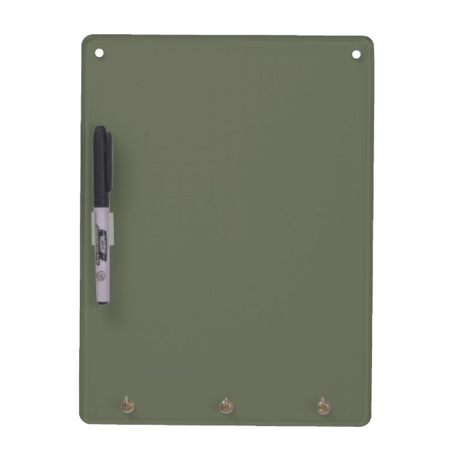 Custom Moss Green Dry Erase Board (Front)