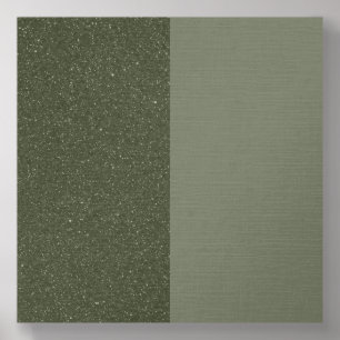 Custom Moss Green Dual-Texture Photo Tile