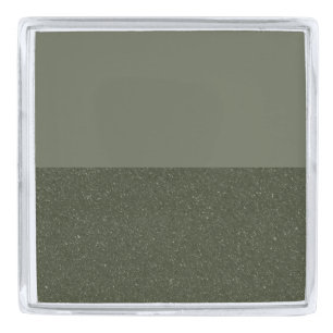 Custom Moss Green Duo-Texture Lapel Pin