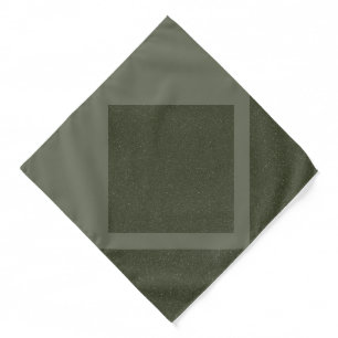 Custom Moss Green Framed Bandana