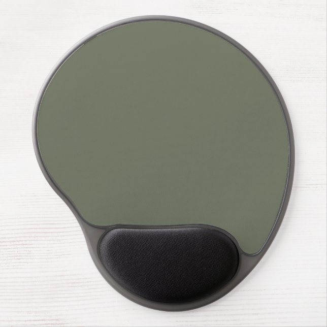Custom Moss Green Gel Mousepad for Office & Events (Front)