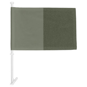 Custom Moss Green Glitter Block Car Flag
