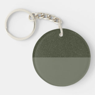 Custom Moss Green Keychain – Noise Top Finish