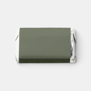 Custom Moss Green Mini Candy Wrapper Hershey's Miniatures