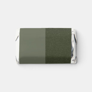 Custom Moss Green Mini Candy Wrappers Hershey's Miniatures