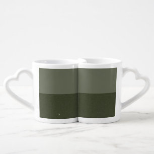 Custom Moss Green Noise Couples’ Mug