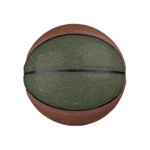 Custom Moss Green Noise Mini Basketball