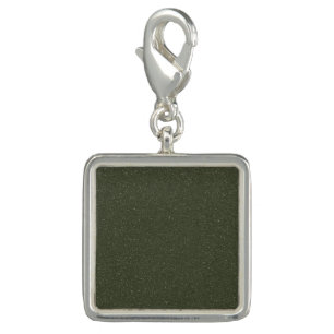 Custom Moss Green Noise Texture Charm