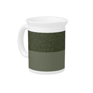 Custom Moss Green Porcelain Pitcher Design