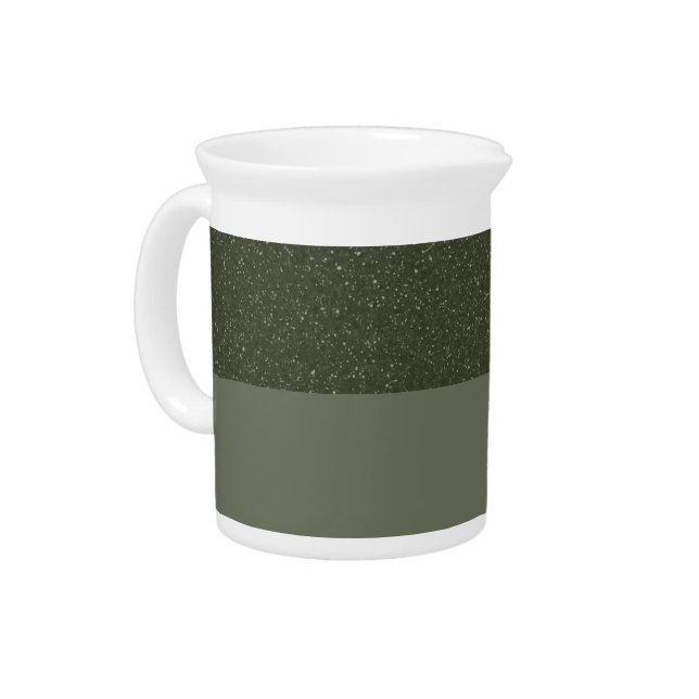 Custom Moss Green Porcelain Pitcher Design (Left)