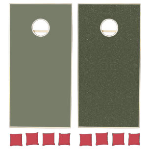Custom Moss Green Speckle Cornhole Set