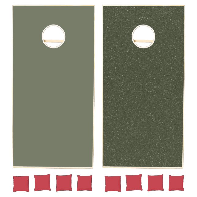 Custom Moss Green Speckle Cornhole Set (Set)