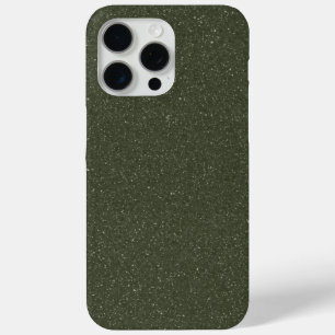 Custom Moss Green Speckled iPhone 15 Pro Max Case