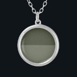 Custom Moss Green Split-Finish Pendant Necklace<br><div class="desc">Elevate your brand or special event with this Custom Moss Green Split-Finish Pendant—a versatile, contemporary necklace that marries two shades of verdant moss green in a sleek circular design. The top half features a smooth, muted moss epoxy, while the bottom half is crafted in a matching moss-green flecked resin, offering...</div>