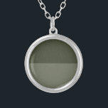 Custom Moss Green Split-Finish Pendant Necklace<br><div class="desc">Elevate your brand or special event with this Custom Moss Green Split-Finish Pendant—a versatile, contemporary necklace that marries two shades of verdant moss green in a sleek circular design. The top half features a smooth, muted moss epoxy, while the bottom half is crafted in a matching moss-green flecked resin, offering...</div>