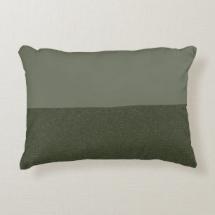 Custom Moss Green Split Pillow Design