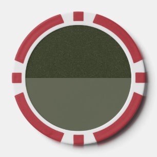 Custom Moss Green Split Poker Chip – Bulk Favor
