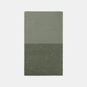 Custom Moss Green Split Rug