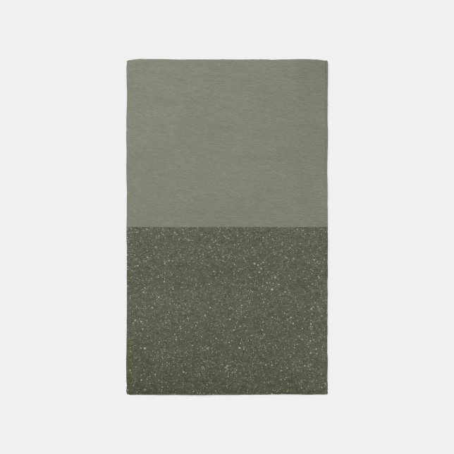 Custom Moss Green Split Rug (Front (Vertical))