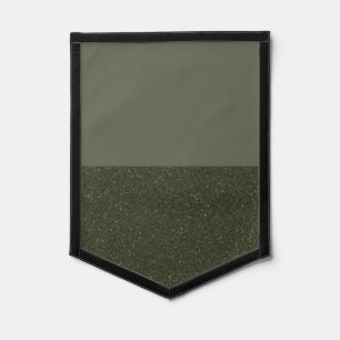 Custom Moss Green Split Texture Pennant