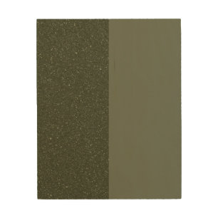 Custom Moss Green Split-Texture Wood Wall Art