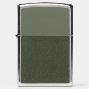 Custom Moss Green Split Zippo — Matte & Textured Lighter