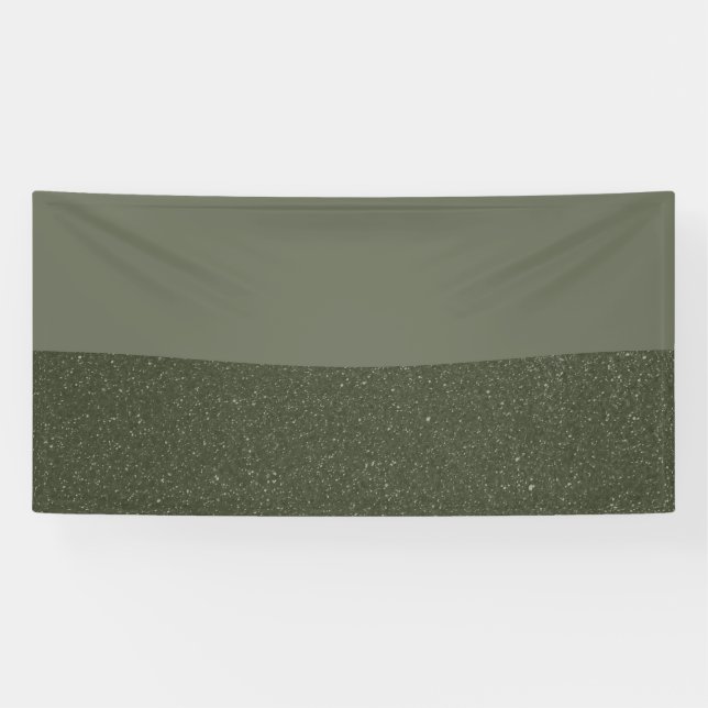 Custom Moss Green Texture Split Banner (Horizontal)