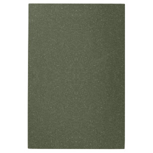 Custom Moss Green Textured Metal Art