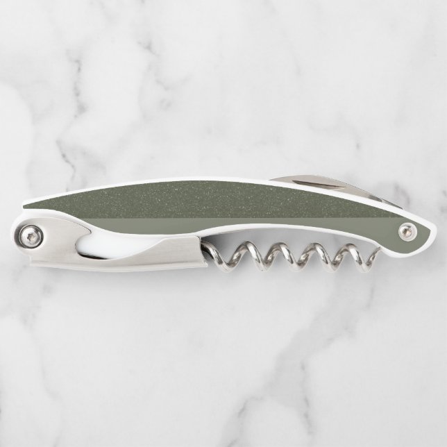 Custom Moss Green Two-Tone Corkscrew (Front)
