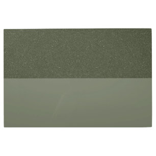 Custom Moss Green Two-Tone Metal Art